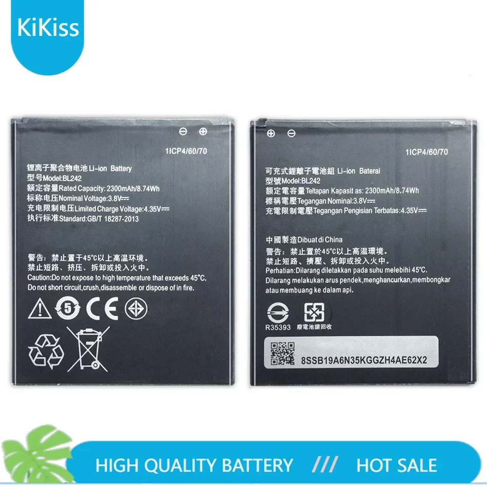 New High Quality Battery BL242 For Lenovo K3 K30-W K30-T A6000 A3860 A3580 A3900 A6010 A6010 Plus Mobile Phone Batteries