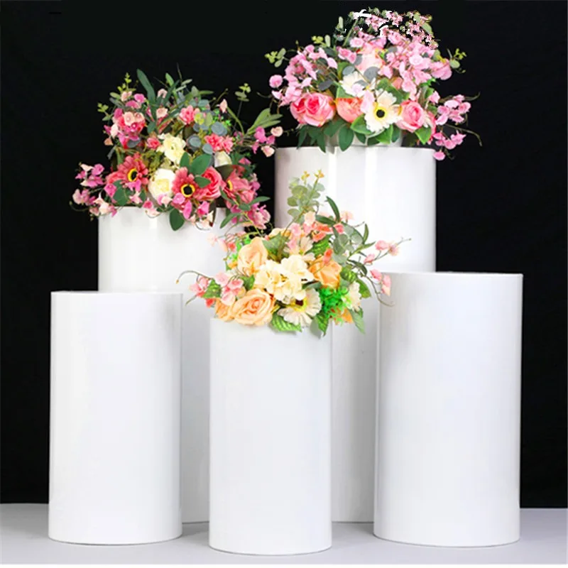 Wedding dessert tableCylindrical propsWedding welcome areaCake stand display rackBirthday party cylinder ornaments