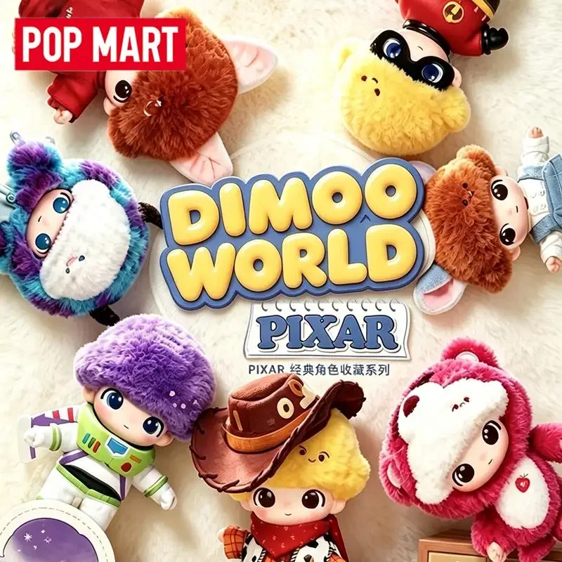 POP MART DIMOO WORLD PIXAR Series Vinyl Plush Pendant Blind Box Guess Bag Mystery Box Toys Doll Ornaments Gift Collection - view 6