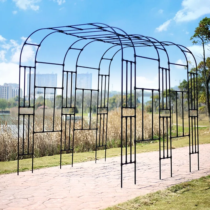 Arch flower stand, climbing vine stand, plastic garden courtyard arch