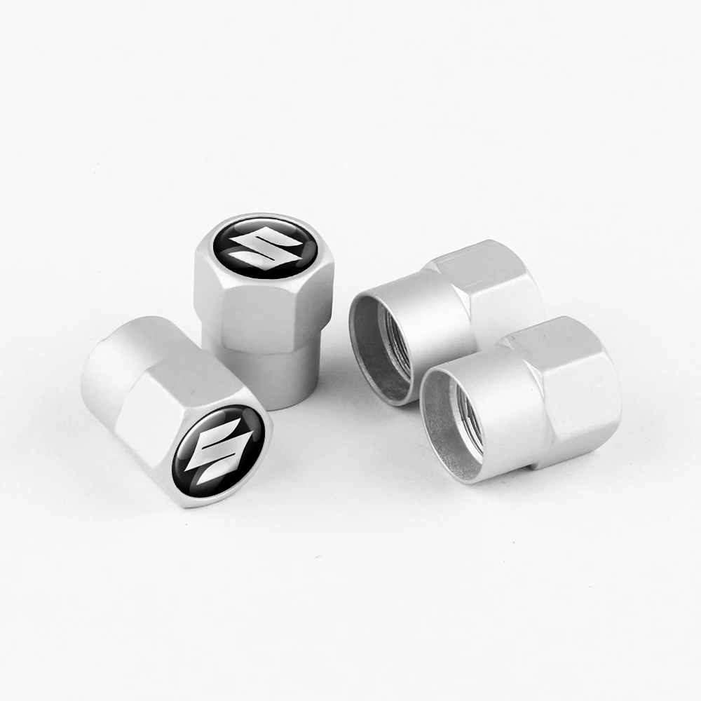 4 قطعة عجلة السيارة غطاء صمام الإطارات غطاء البخار الإطارات لسوزوكي جراند فيتارا سويفت Ignis SX4 ليانا فيتارا جيمي فيتارا ألتو اكسسوارات