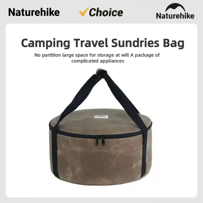 Naturehike Camping Storage Box Barrel-shaped Outdoor Travel Camping Picnic Storage Bag Sundries Storage Bucket Outdoor Tools