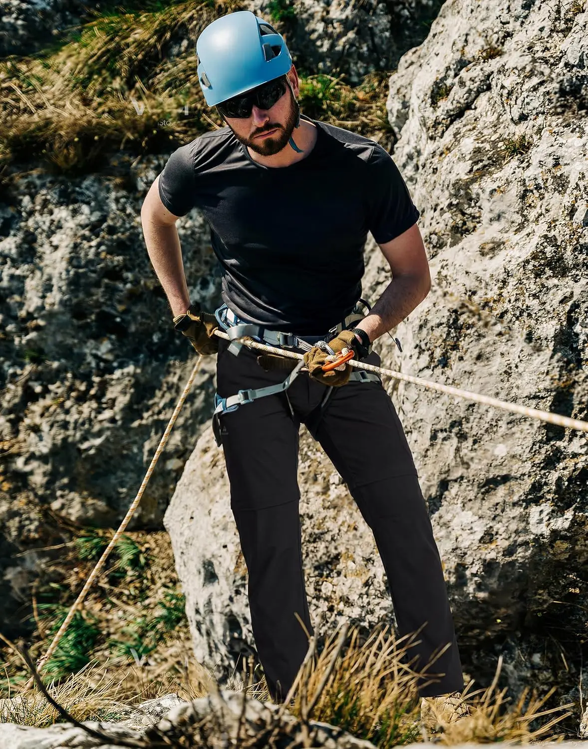 Pioneer Camp Mens Convertible Hiking Pants Quick-Dry Water-Resistant Lightweight Zip-Off Outdoor Cargo Pants Fishing Travel - view 3