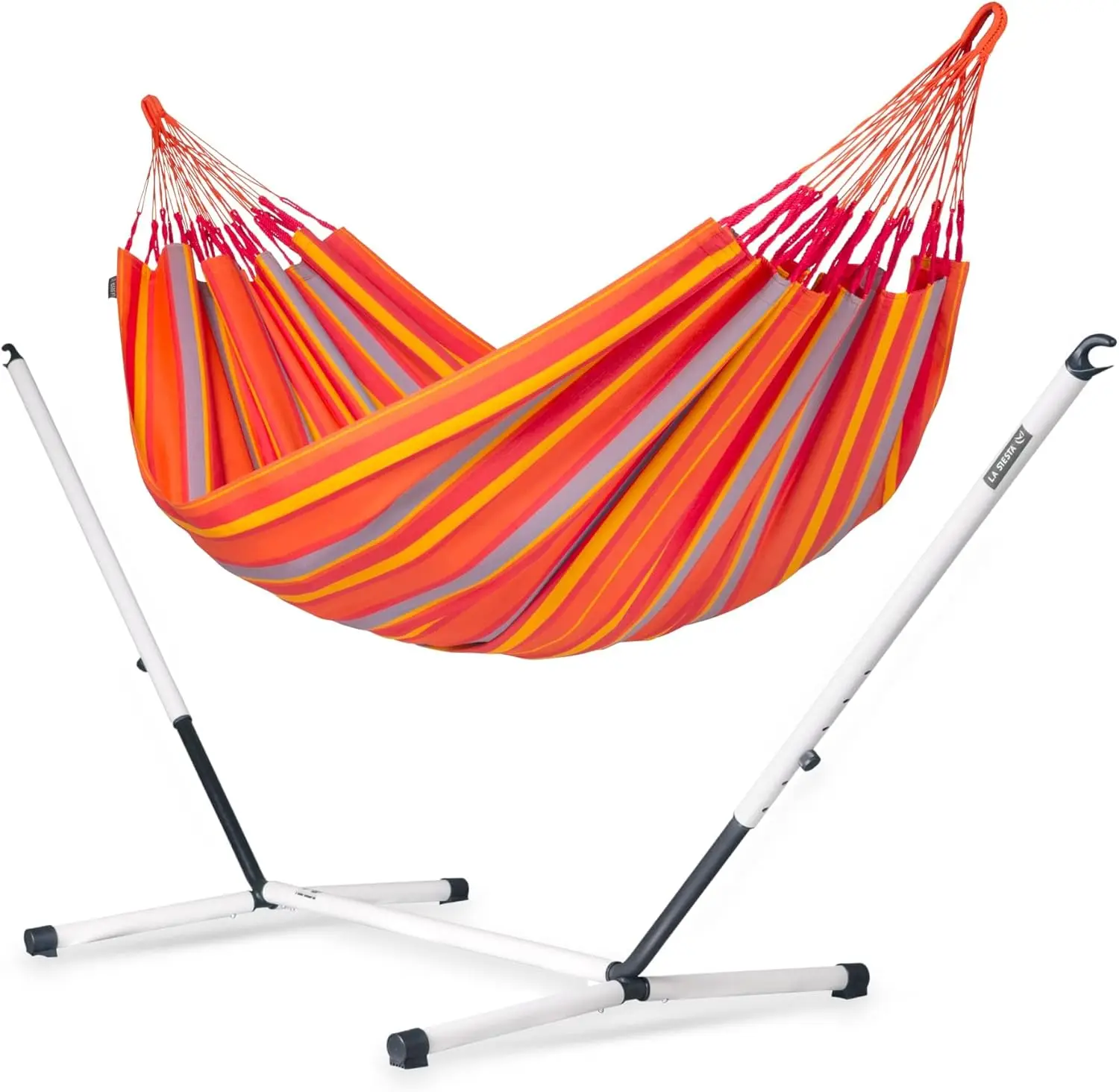 

Hammock & Nautico Steel Stand - Weather & Tear Resistant - Portable, Family Hammock w/Stand - Max 440 Lbs, Toucan