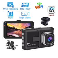 Car DVR WiFi Full HD 1080P Dash Cam Rear View Car Camera Video Recorder Black Box Night Vision Auto Dashcam Car Accessories GPS