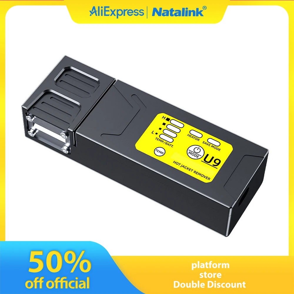 Natalink Heated Fiber Stripper Pliers Optical Wire Stripping for Ribbon Fiber and Cable Fusion Applications Cutting FTTH Tool