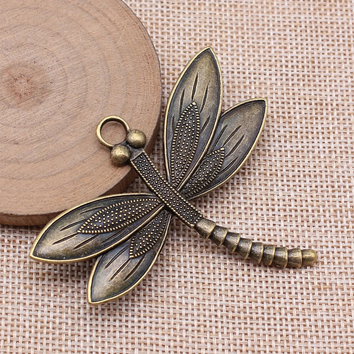 WYSIWYG 2pcs 67x59mm 2 Colors Dragonfly Charms Pendant For DIY Jewelry Making Handmade Jewelry Craft Findings