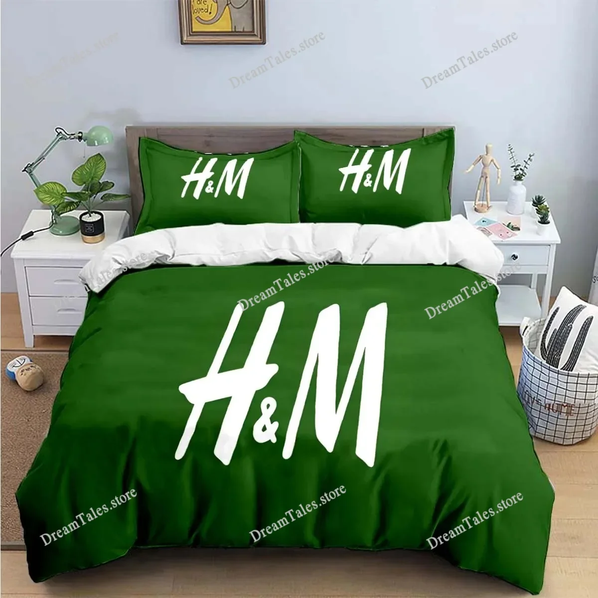 H&M Logo Bedding Set Duvet Cover 3d Bedding Fashion Design Decoration King Duvet Cover Set Double Bed Set Bedding Sets369