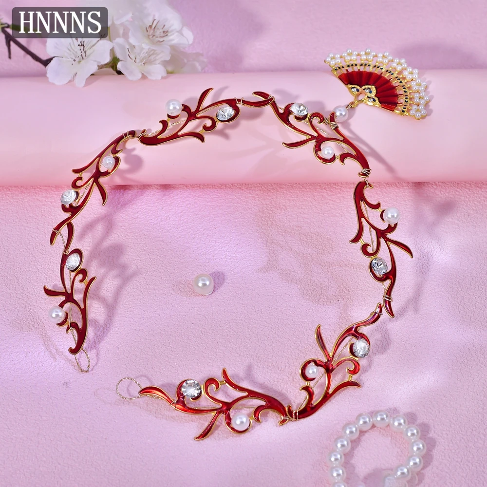 HNNNS – ceinture de taille en perles pour femmes, nouveau Style, en alliage, décorative avec pendentif en éventail, ceintures pour robe formelle, mode élégante, SA381