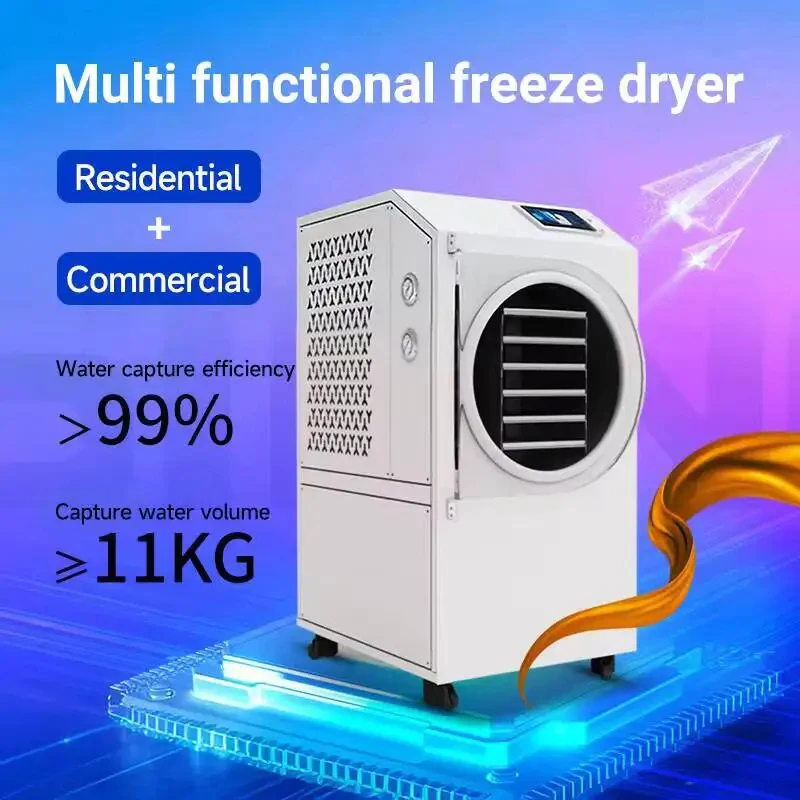 Household Low-Temperature Cryo Lyophilization Station Built-In Vacuum Pump Compact Tabletop