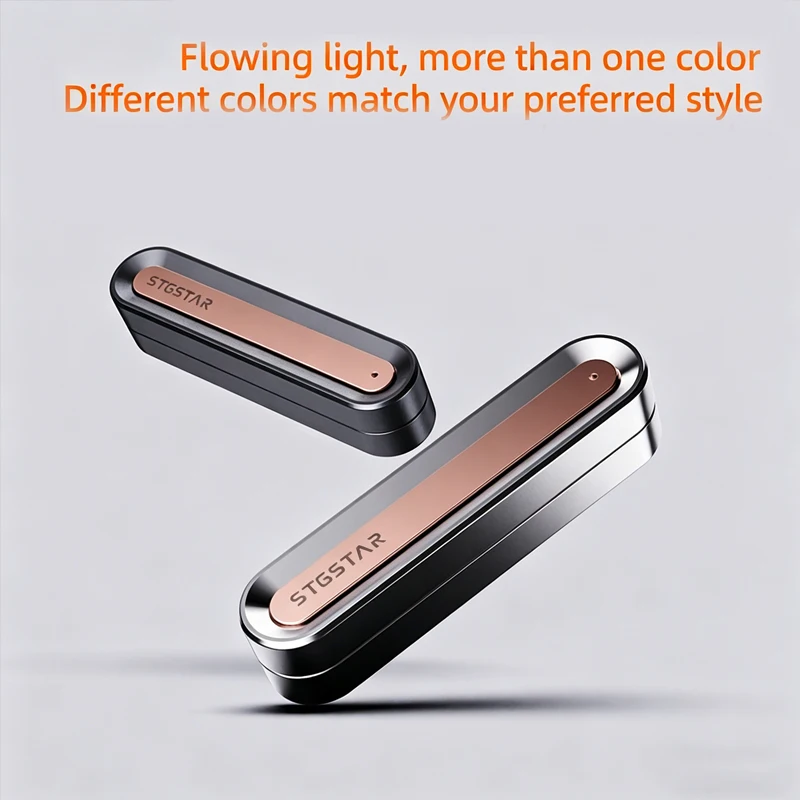 Alloy Metal EDC Fidget Slider Crisp Sound Magnetic Push Card Mechanical Ratchet Anti Stress ADHD Desk Toy Crisp Sound ADHD Desk