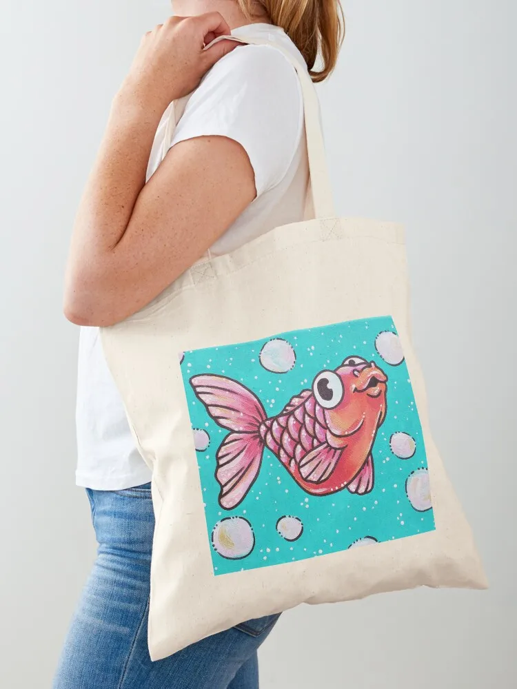 

Fish and Bubbles Tote Bag Shopper handbag Lady bag hand bags Shopper
