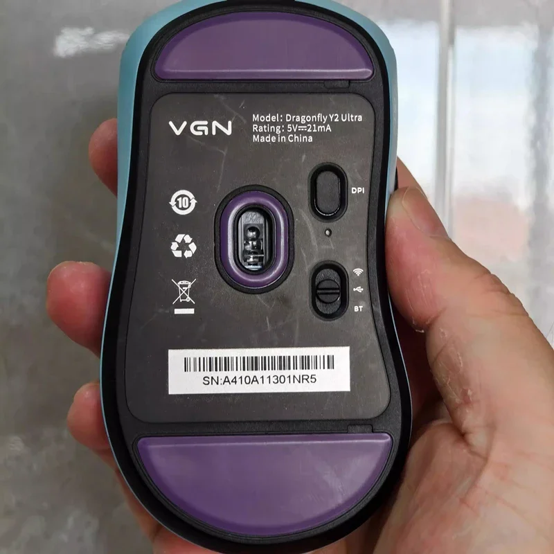1 Set PTFE Anti-Collapse Arc-Edged Mouse Skate For VGN Dragonfly Y2 Series Similar To Obsidian Air Purple Haze Mouse Feet Glides