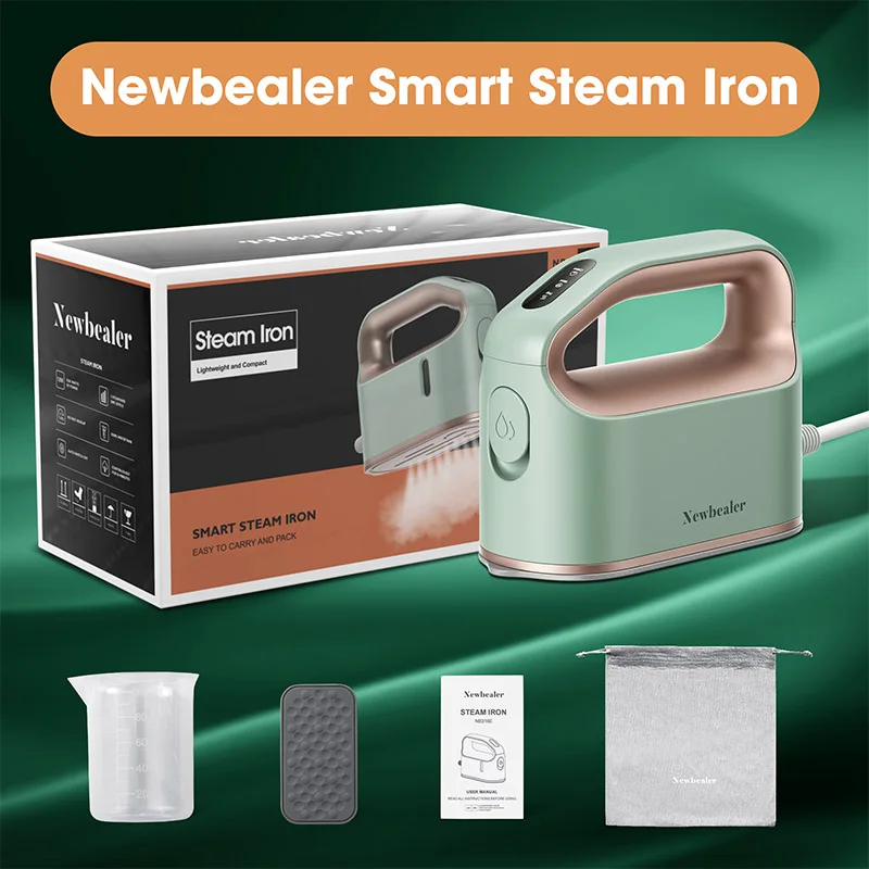 Handheld Garment Steamer 3-Level Smart Steam Iron 45s Fast Heating Portable Clothes Wrinkle Remover Home & Travel Use
