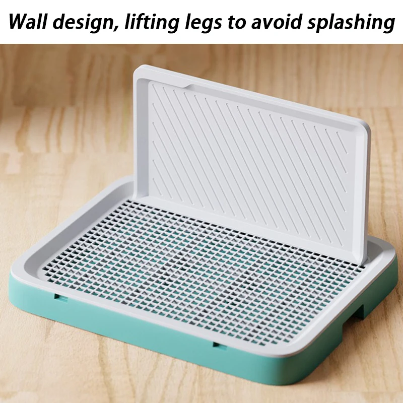 

High Walls Pet Potty Training Dog Urinal Toilet Anti Stepping Puppy Litter Box Large Indoor Dog Toilet with Grid Pets Supplies