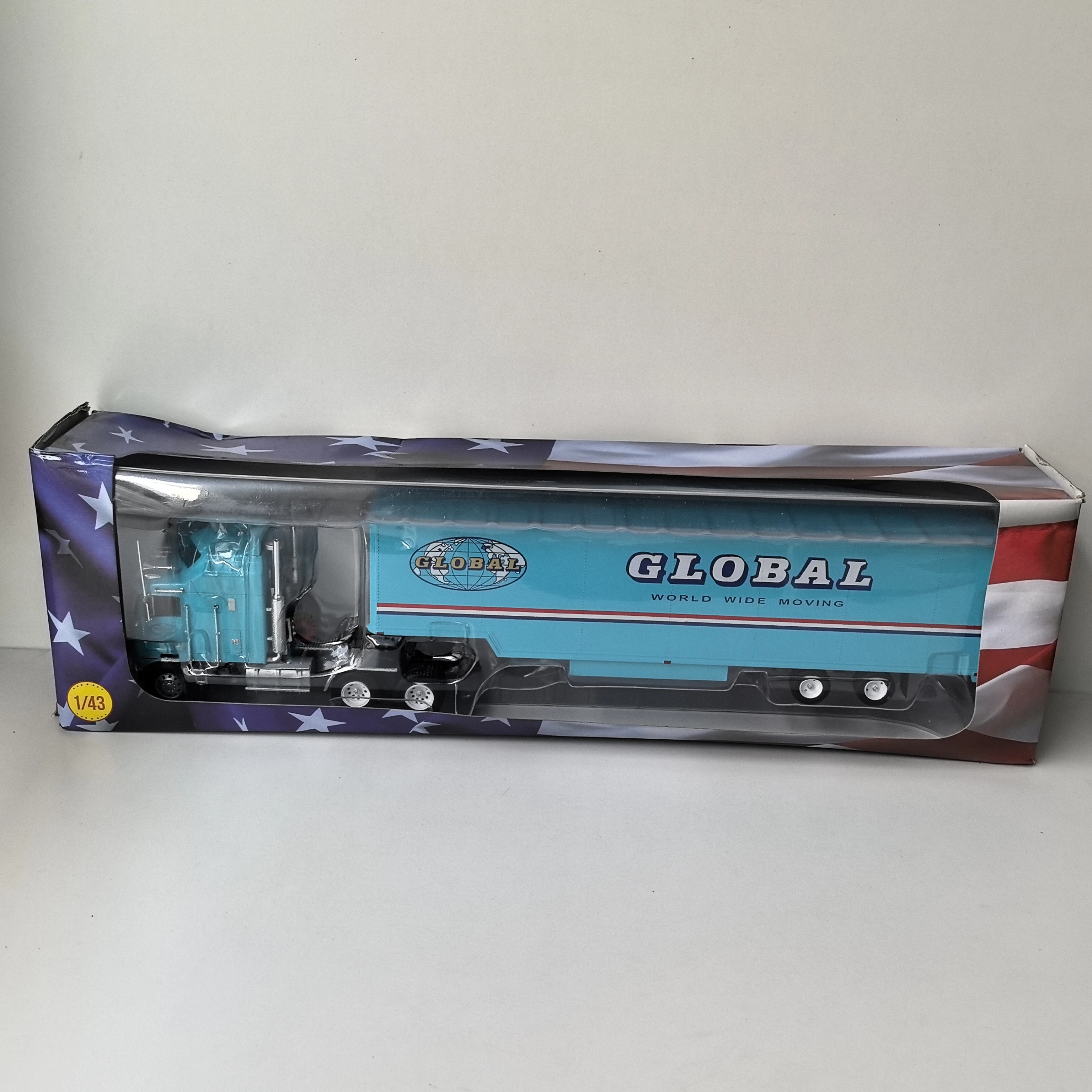 Caja antigua Diecast IXO 1/43 escala KENWORTH K100 GLOBAL Kenworth modelo de coche de aleación