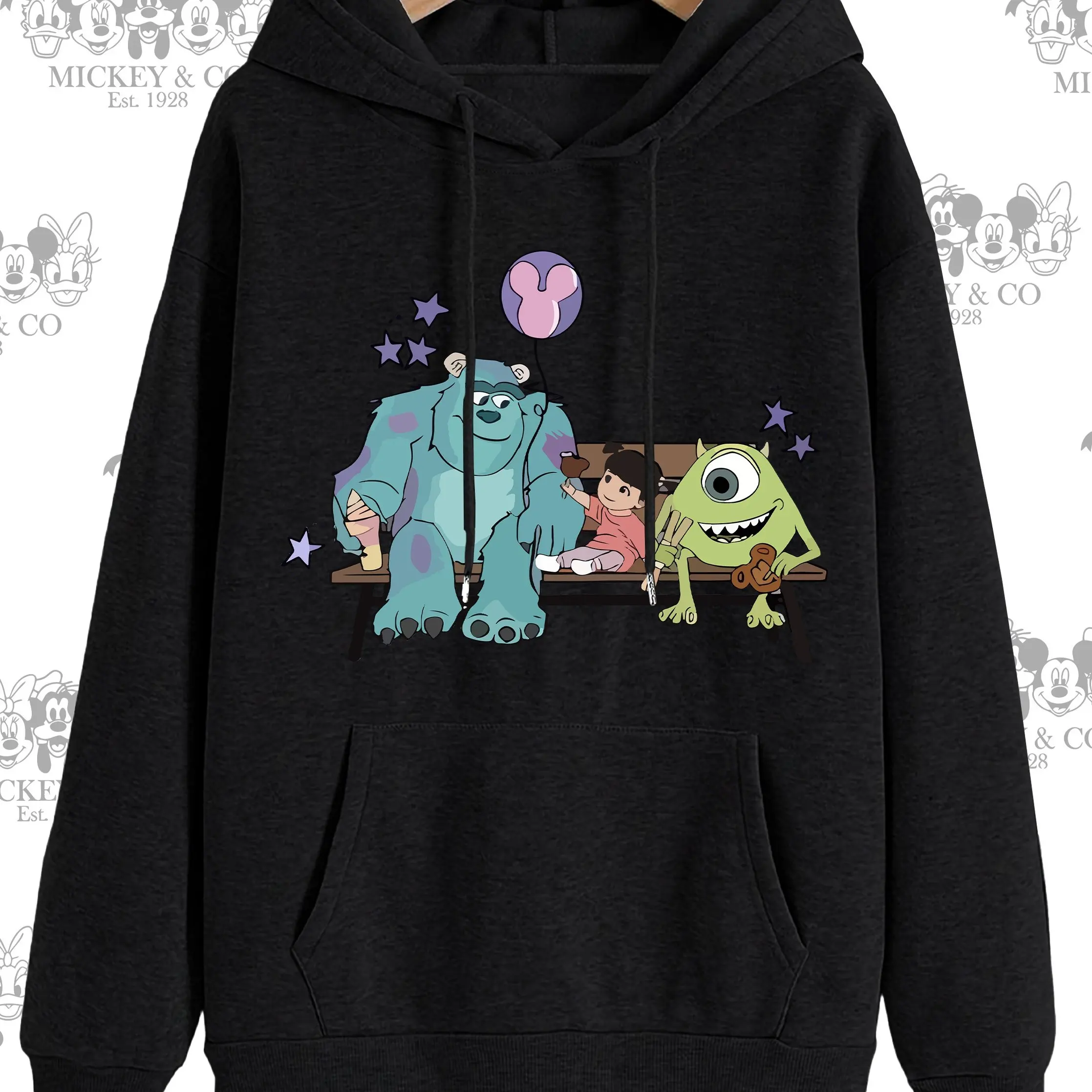 เสื้อฮู้ดแฟชั่นผู้หญิงดิสนีย์และเสื้อฮู้ดลายพิมพ์ เสื้อฮู้ดผู้หญิง เสื้อฮู้ดผ้าฟลีซสำหรับฤดูใบไม้ร่วงและฤดูหนาวของผู้หญิง