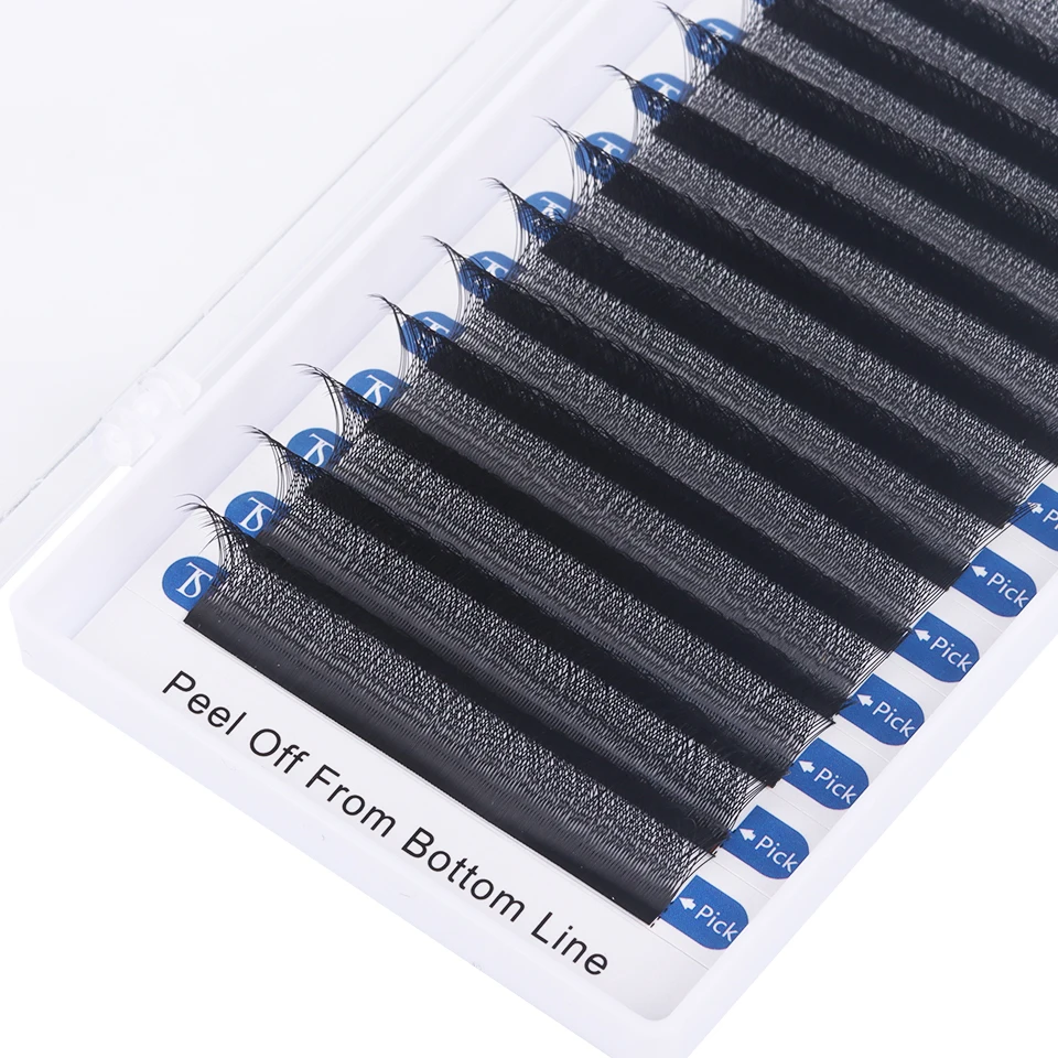 Newcome 3d w forma extensões de cílios b/c/d onda feito à mão natural luz suave alta qualidade ferramenta de maquiagem de cílios postiços