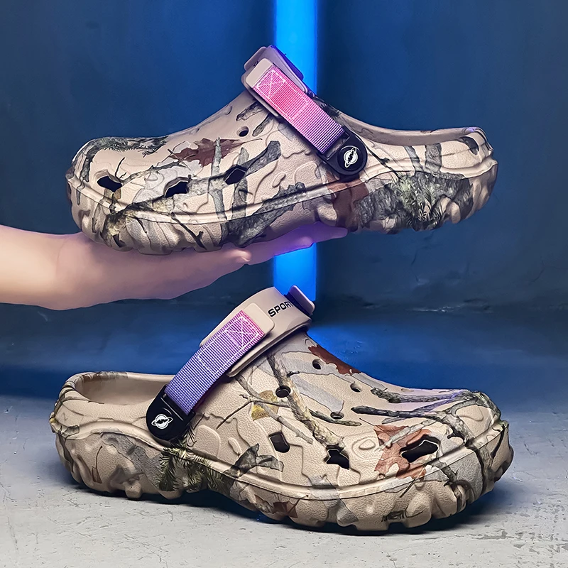 Men's Casual Beach Sandals With Comfortable Low Heels Lightweight_voghion.com