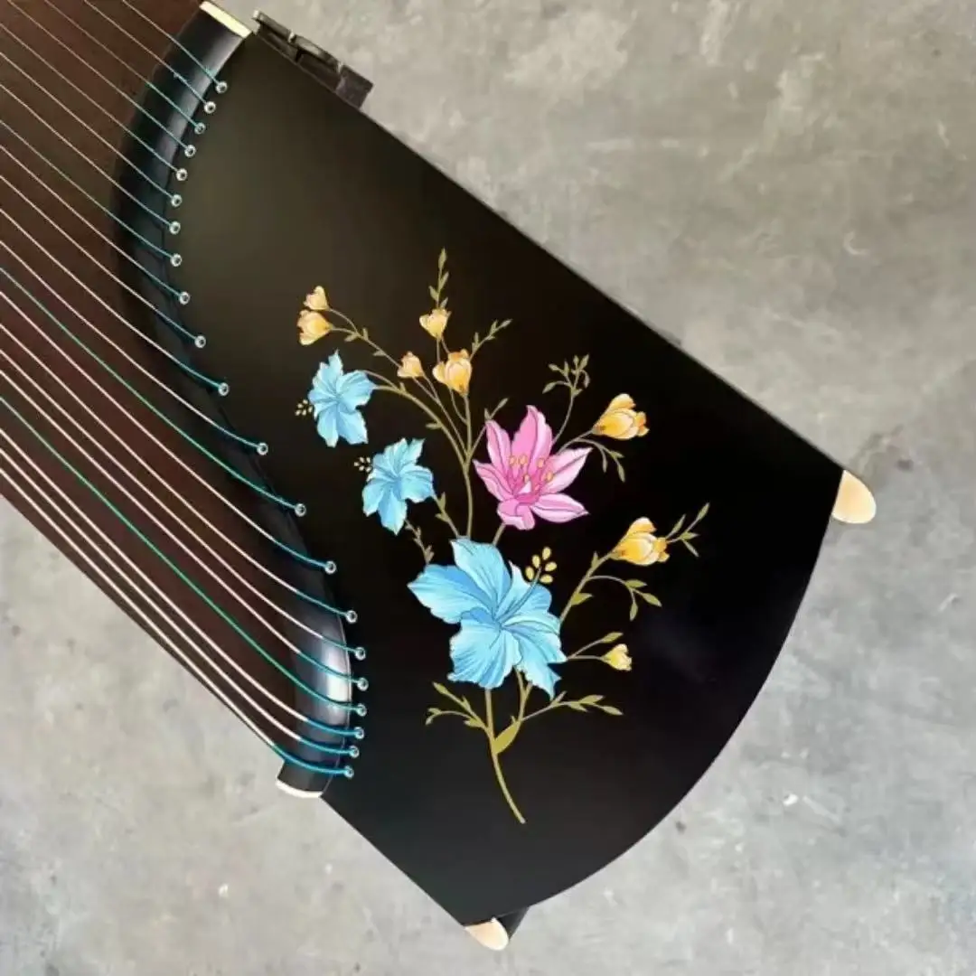 

Guzheng 163cm 21 strings Professional performance Purple tung flower pattern Chinese string instruments