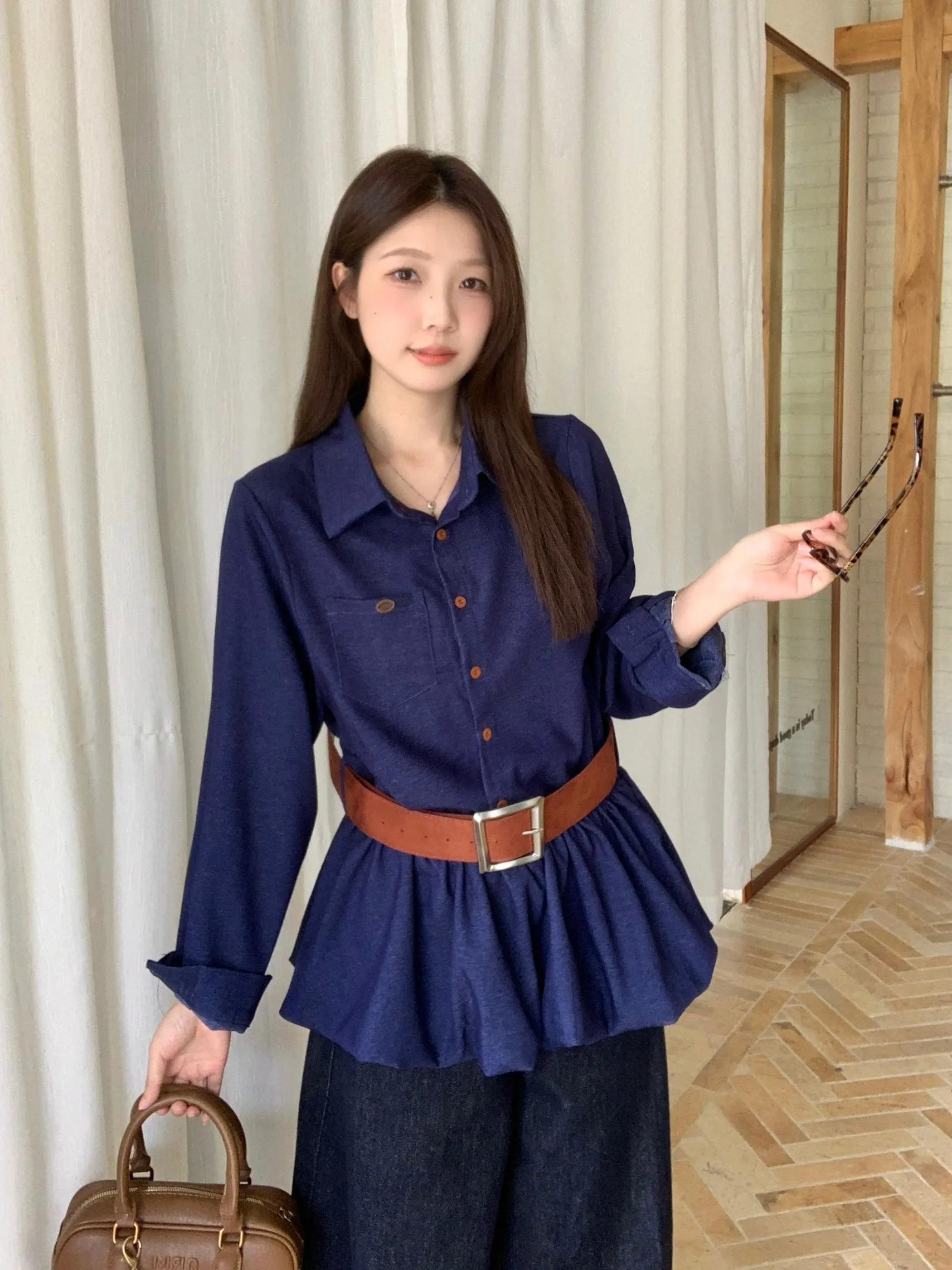 

Женский джинсовый жилет больших размеров в стиле ретро с цветочным принтом, утягивающий талию, весенне-осенний, с высокой талией, в корейском стиле