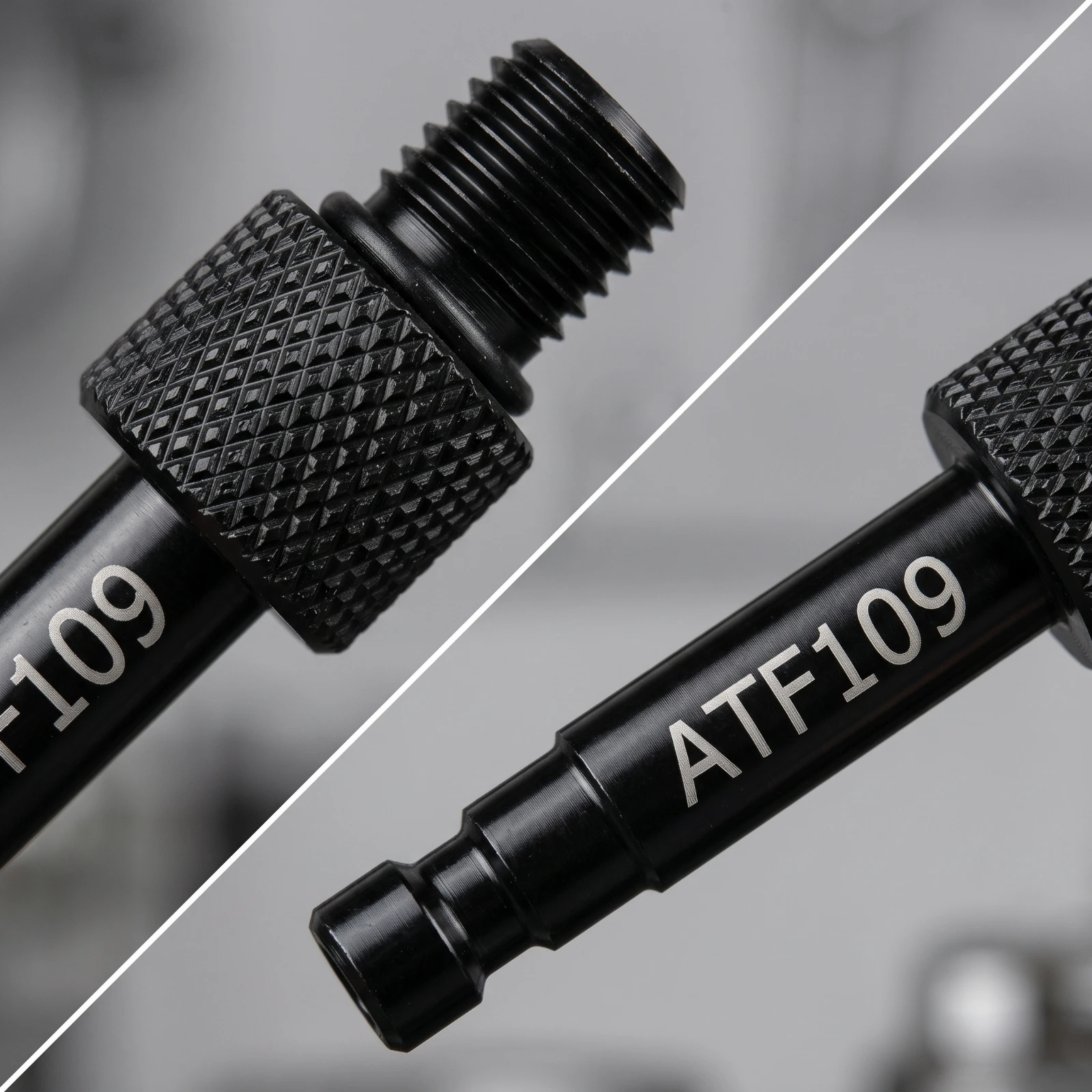 ATF109 Adapter Knurled Gearbox Fluid Adapter Hardware All-Metal Heavy-Duty for Mechanics, Auto Repair Shop
