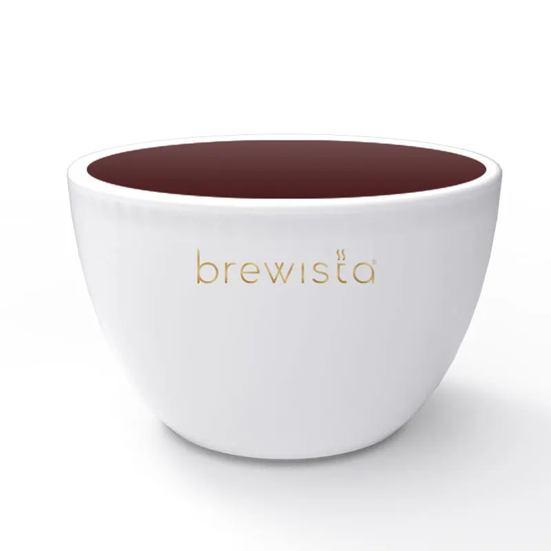 

Brewista SCAA 220ml Ceramic Double Colour White and Jade Green Double Colour Ceramic Cup for Professional Coffee Makers