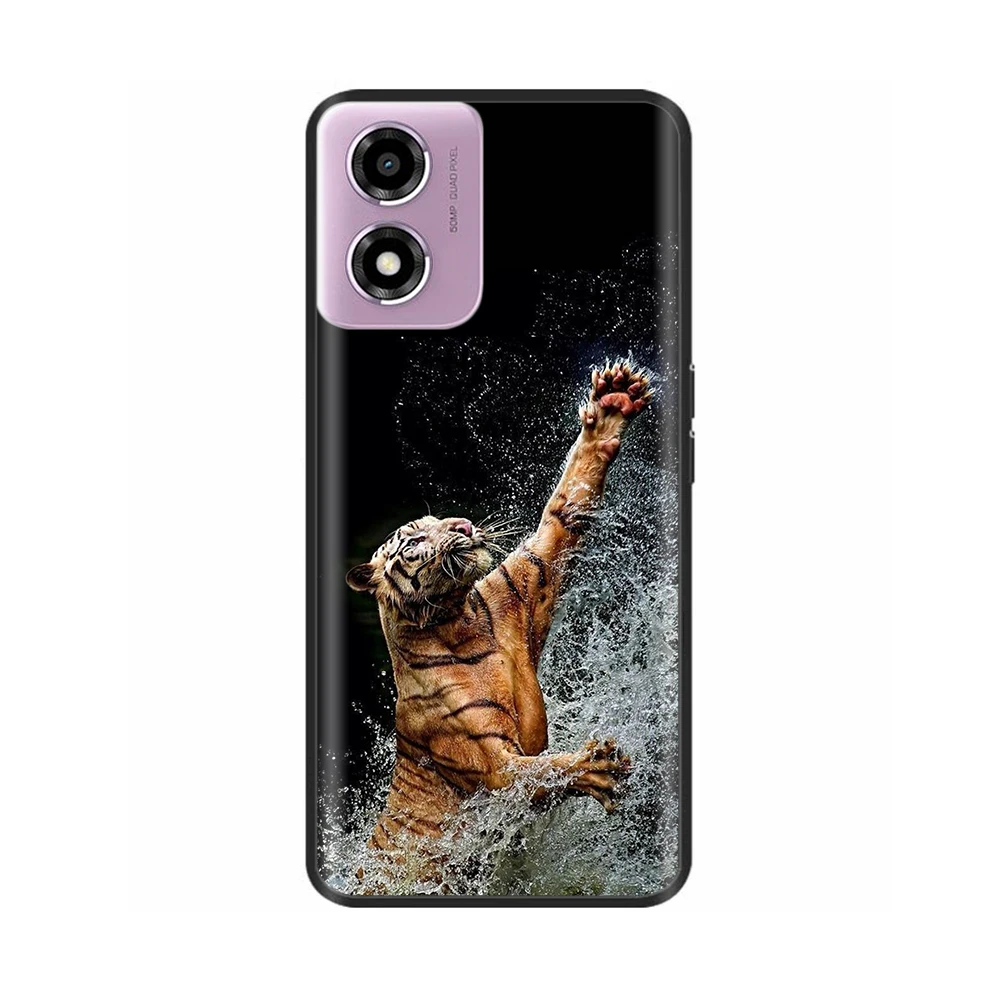 Shockproof Soft TPU Case for Motorola Moto E14 E13 E 14 MotoE14 Black Silicone Protective Phone Cover Cases Capa Fundas Coque
