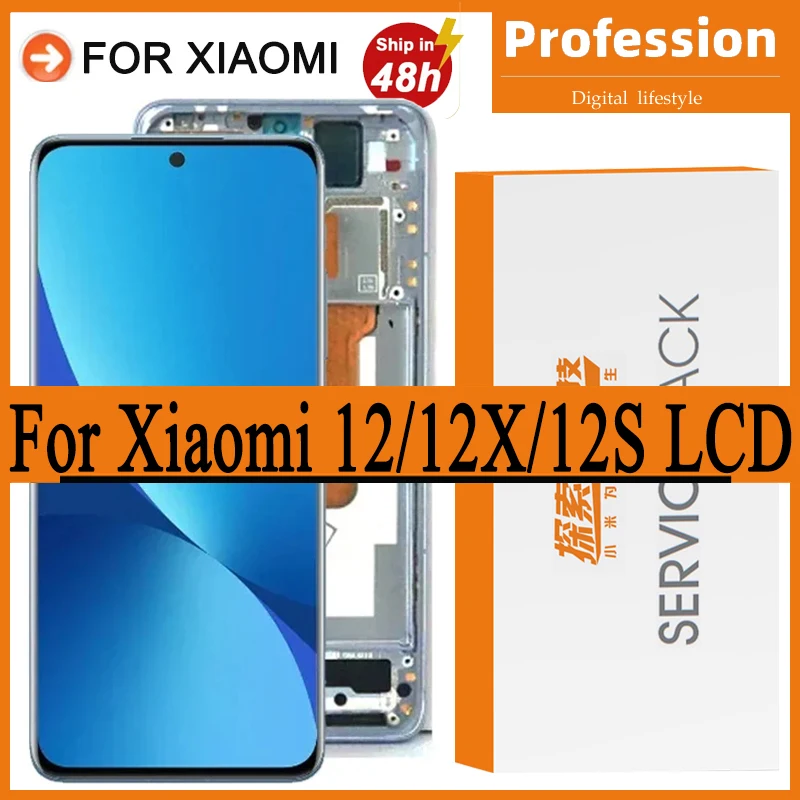 LCD Replacement for Xiaomi 12,Original Touch Screen 2201123G, 2201123C,Display For Xiaomi 12X 2112123AC, 2112123AG 6.28''