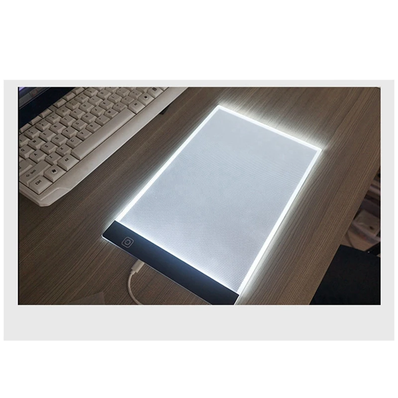 A4 Drawing Board Pad Stepless Dimming LED Luminous Board Anime Copying And Writing Platform LED Copy Desk Eye Protection Easier