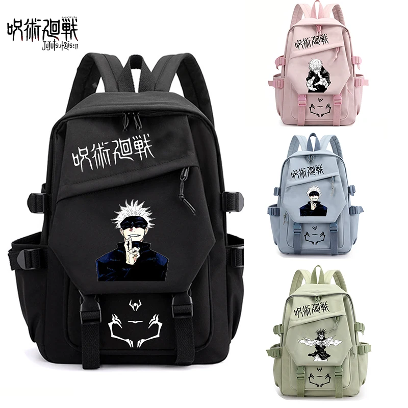 Jujutsu Kaisen Anime Cosplay Rucksack Schüler Schultasche Cartoon Gojo Satoru Büchertasche Laptop Reiserucksack Outdoor Kinder Geschenke