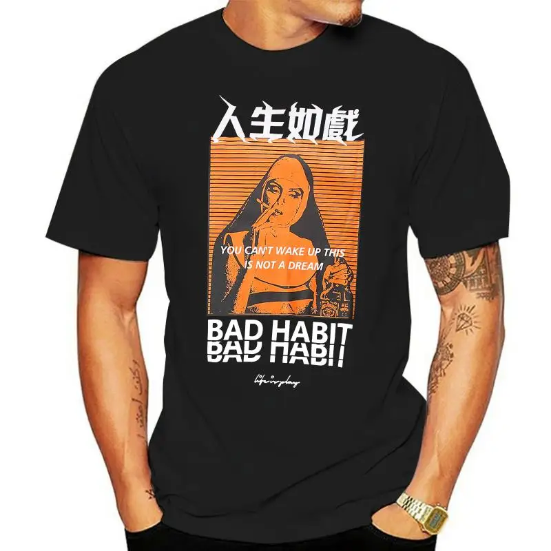 2022 Men Hip Hop T Shirt Smoking Sister Picture Retro T-Shirt Streetwear Harajuku Tshirt Two Sides