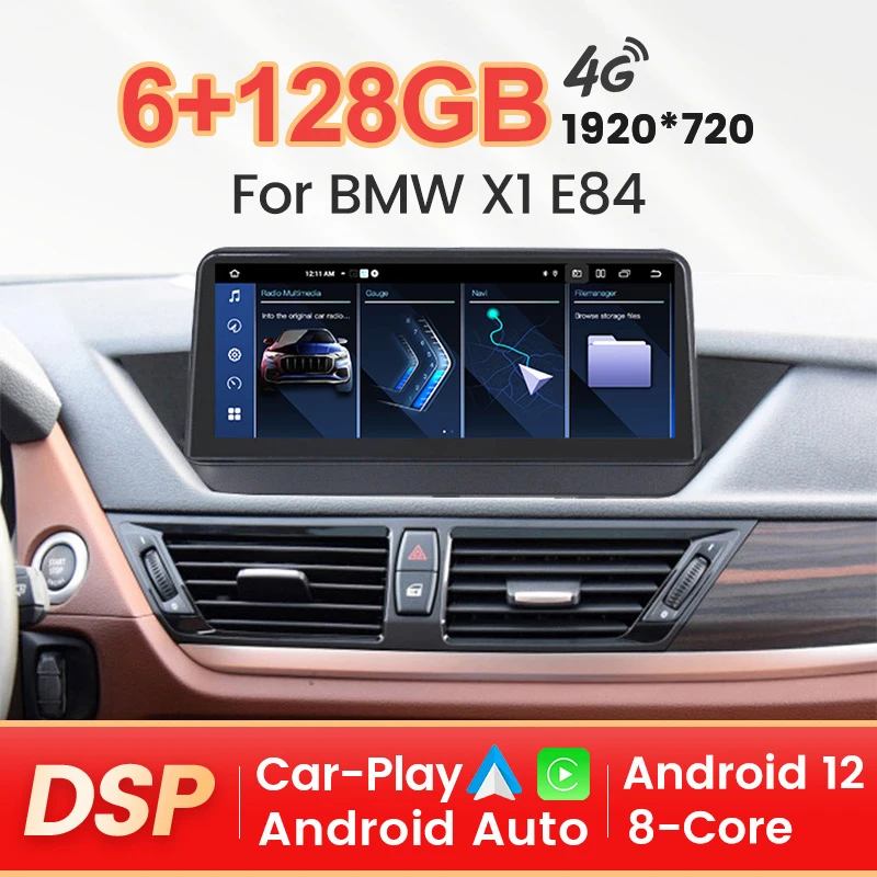 Android All in one For BMW X1 E84 2009-2015 CIC iDrive Car Radio Multimedia Player Navigation GPS For Carplay Android Auto WIFI