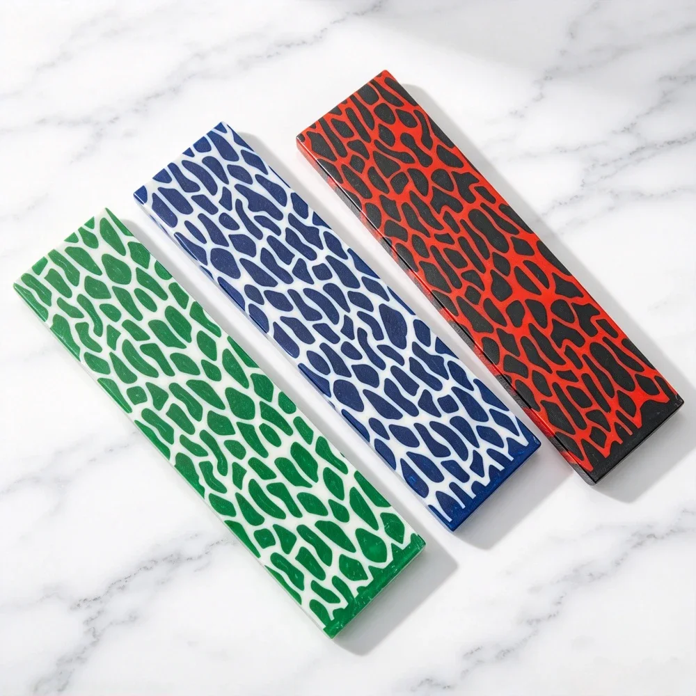 1PC, Tools Board Plate, Giraffe Texture Resin Material for DIY Knife Handle, 130x260x8mm, 120x40x8mm, Making Material Knife