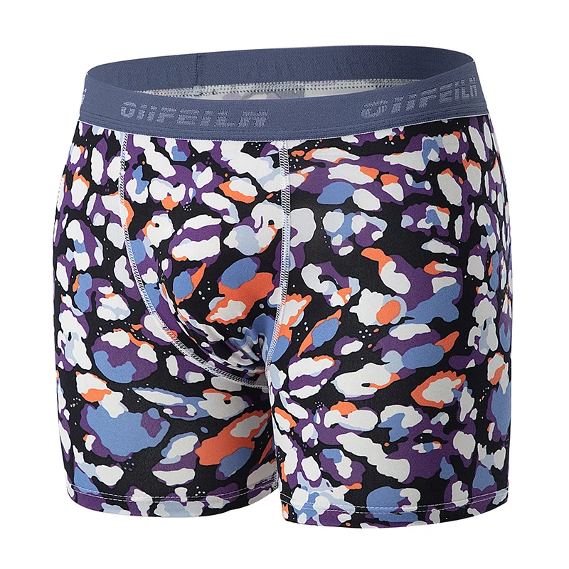 6-Pcs Men's Fashion Printing Long Underwear Teenagers To Adults Multi-size Comfortable Sports Boyshort Plus Size Fitness Shorts image 5