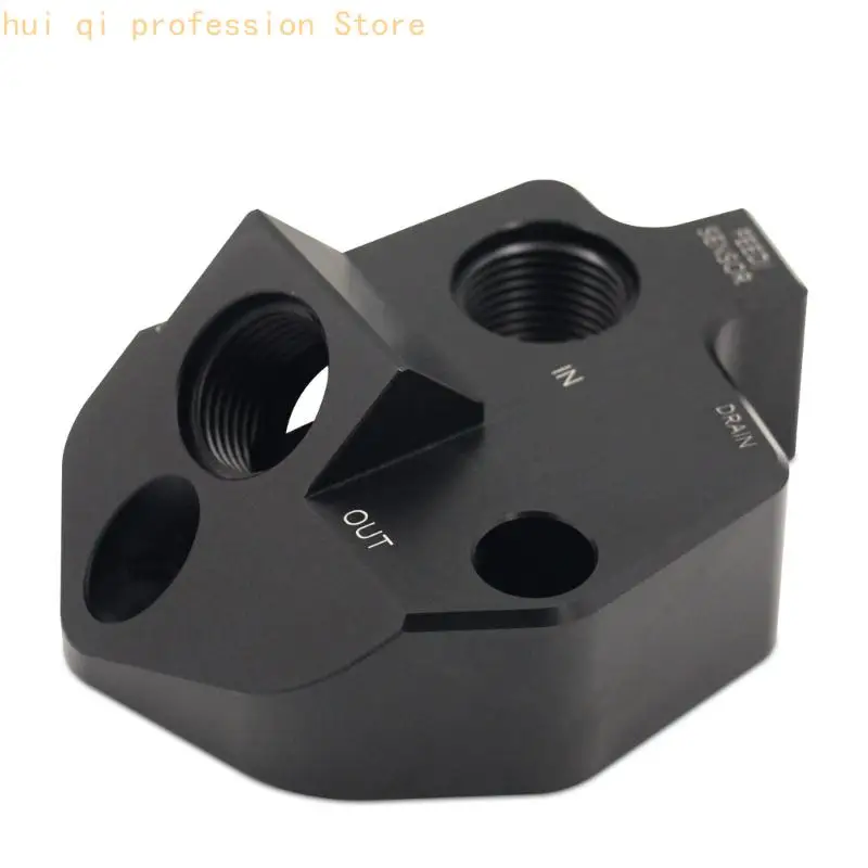 Ölkühlungs-Adapterplatte mit Ablassetiketten und Aluminiumgehäuse H8WE – Detail 7