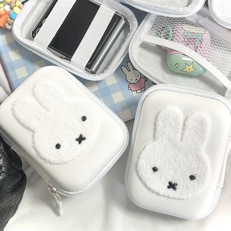 Cute Miffy Camera Storage Bag Shockproof Hard Shell Portable Zipper  Protector Pouch Travel Outdoor Carry Bag Kawaii Gifts view 4