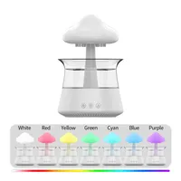 Mushroom Rain Essential Oil Diffusers Colorful Night Light Mini Aroma Diffuser Moisturize Skin Home Decor for Bedroom Kids Room