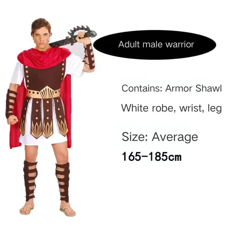 Sky05 Halloween ball costumes for adults, men and women, Roman warriors, gladiators, Spartan warriors, children, and child99JIu@