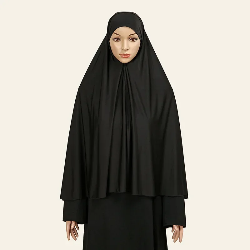 Eid Ramadan Muslim Women Long Khimar Prayer Garment Islam Clothing Arabic Headscarf Overhead Abaya Large Hijab Burqa Niqab Wraps