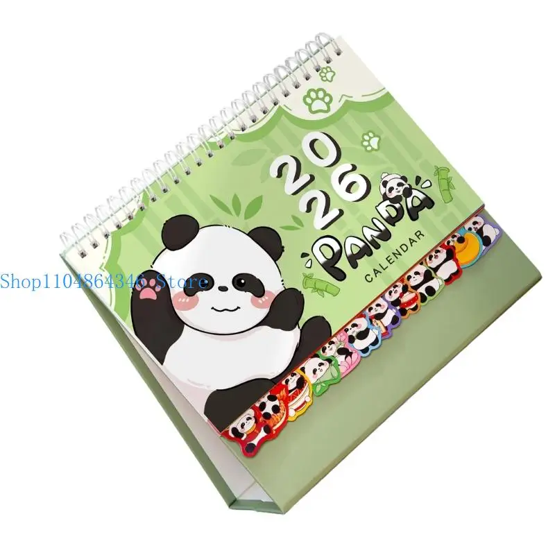 

5asd Миниатюрный календарь-планировщик на 2026 год, комбинированный блокнот, экономящий место, дизайн, плавное письмо,