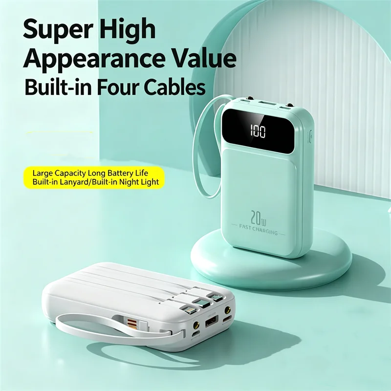 20000mAh Mini Power Bank Fast Charge Powerbank CCC Portable External Battery for iPhone Xiaomi Huawei Samsung - view 3