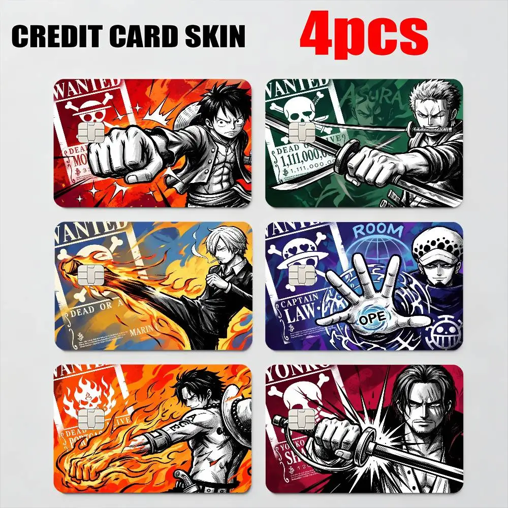 

MOTORCYCLE stickers MOTORCYCLE ONE PIECE LUFFY ZORO SANJI ACE NAMI Card Skin Sticker For Debit Credit Card