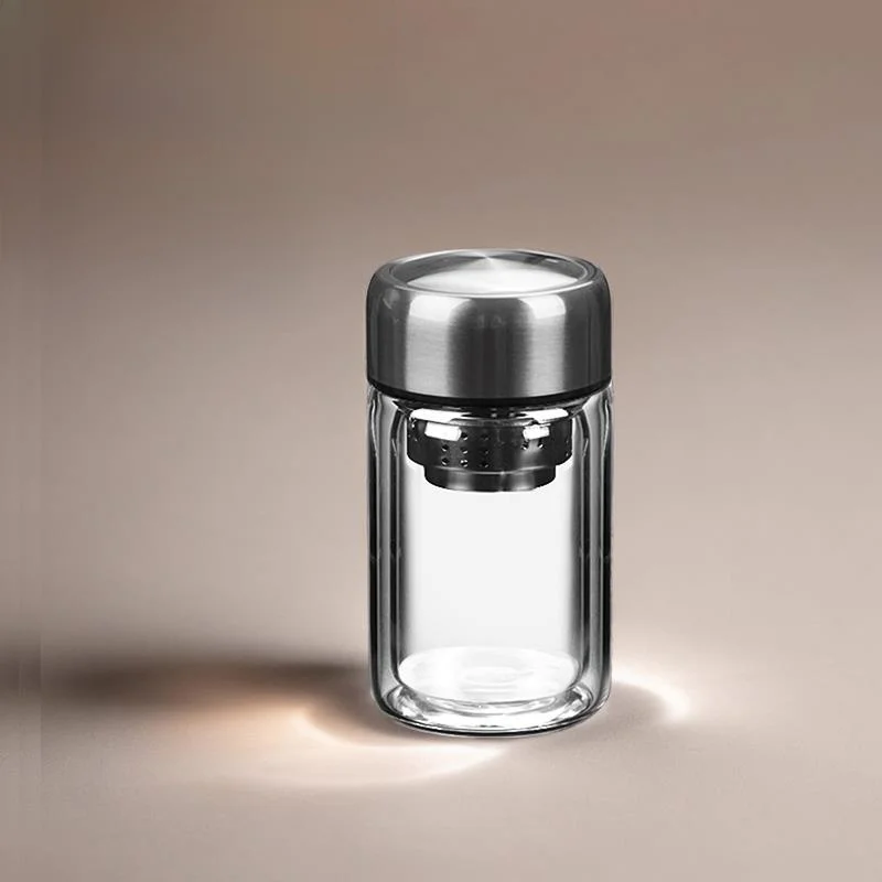 Portable High Bag 200ml Ladies Glass Tea Brewing Cup Double Layer Insulated Miniature Transparent Single Layer Heat Resistant