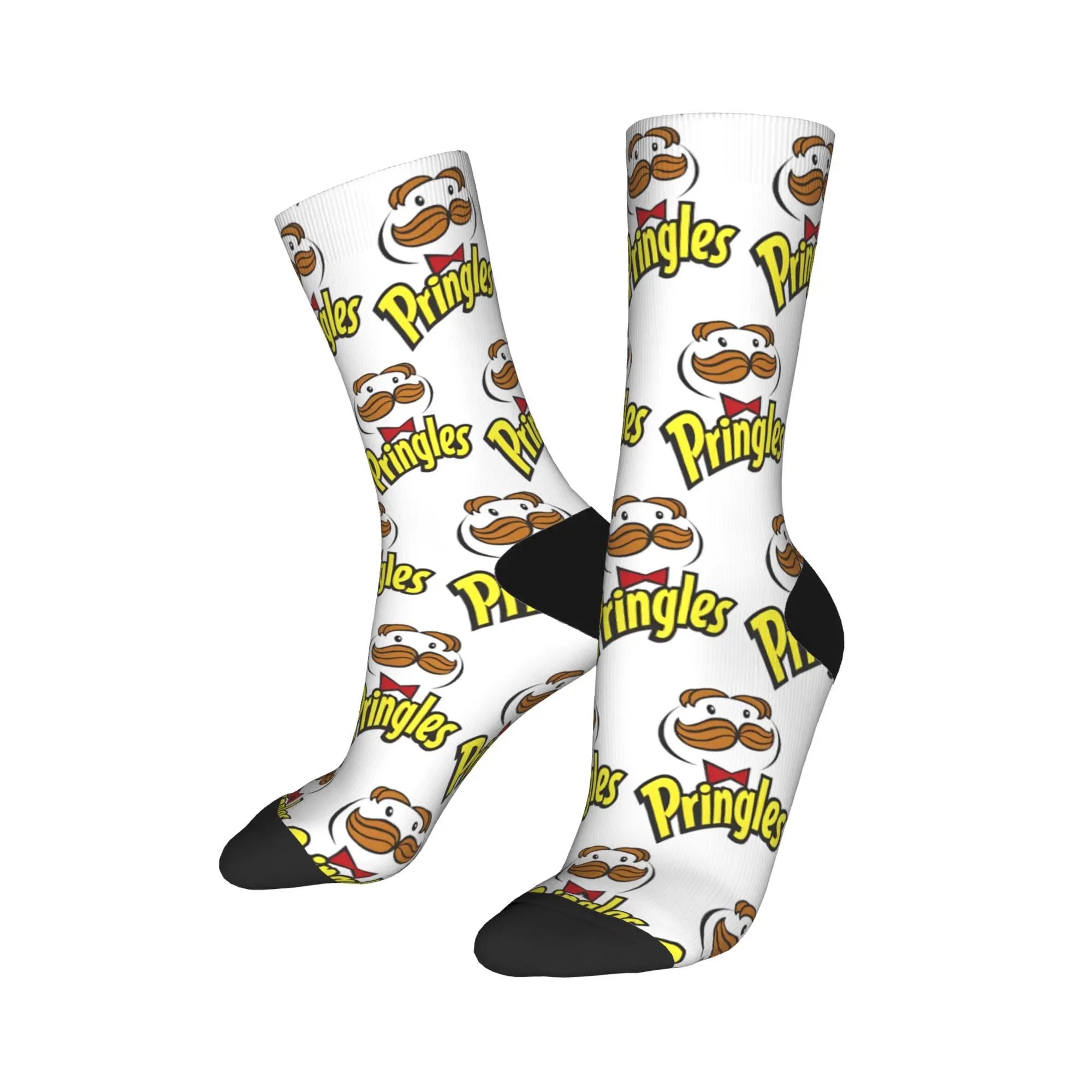 Socks Crazy Pringles Chips Cool Snack for Everybody Sock Polyester  Sport Women's Sock Spring Summer Autumn Winter