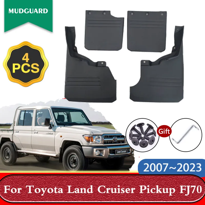 

Mudguards for Toyota Land Cruiser Pickup FJ70 J70 LC70 70 2007~2023 Car Mudflaps Splash Guards Mud Flaps Fender Accessories 4PCS