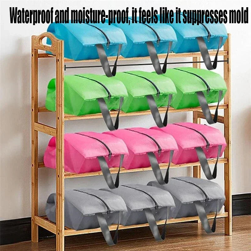 4PCS Waterproof Shoe Storage Bags Dust-proof Shoe Cover Travel Portable Household Moisture-proof Mildew-proof Shoe Bag