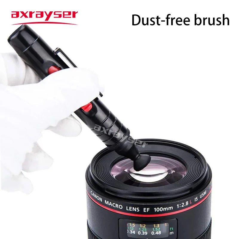 Laser Lens Cleaning Tools 3-Set Air Pump with Dust-Off Brush Cleaner Kit Hand-cranked Multi-function for Raytools Precitec Trump