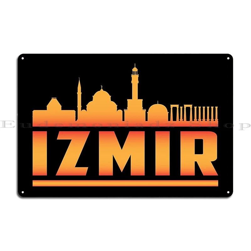 لافتة معدنية مطبوعة على إزمير لديكور الحائط ، عطلة في مدينة تركيا ، هدية مقولة رائعة مضحكة ، كهف صدئ ، ملصق لافتة من القصدير #2