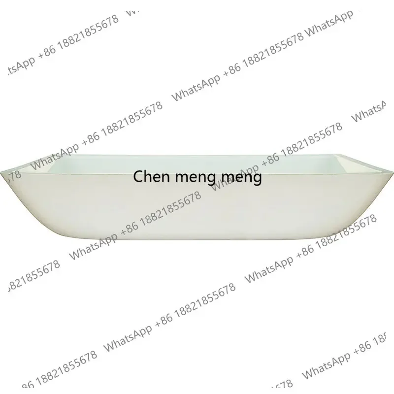 

Hot sales Frosted matte tempered glass counter basin Long household bathroom Wash basin Matte glass